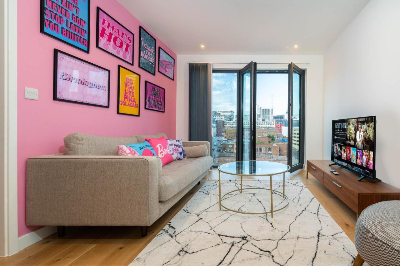 Maevela Apartments ☆ Pink Luxury Apartment With Balcony - Birmingham City Centre - 5 Min Walk From Bullring, Cube, Mailbox, New Street Station - Free Netflix & Wifi Ngoại thất bức ảnh