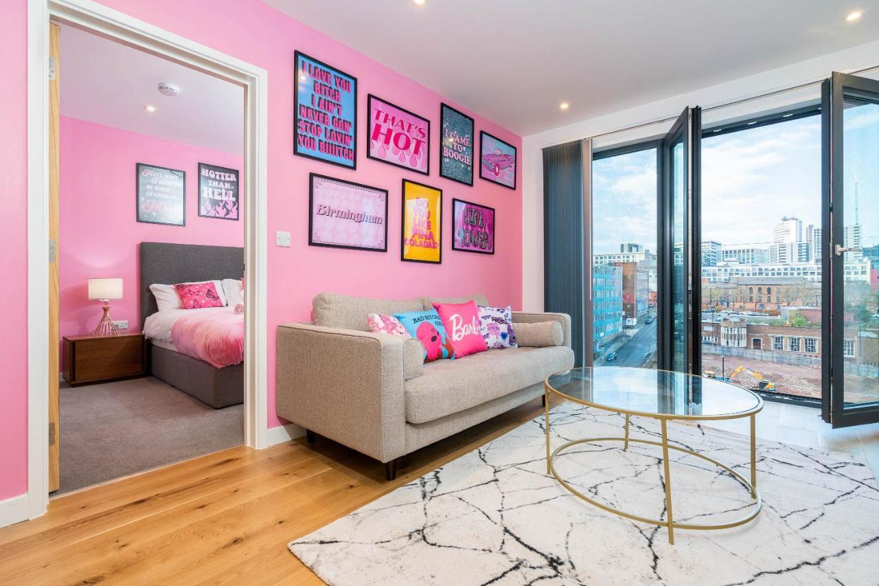 Maevela Apartments ☆ Pink Luxury Apartment With Balcony - Birmingham City Centre - 5 Min Walk From Bullring, Cube, Mailbox, New Street Station - Free Netflix & Wifi Ngoại thất bức ảnh